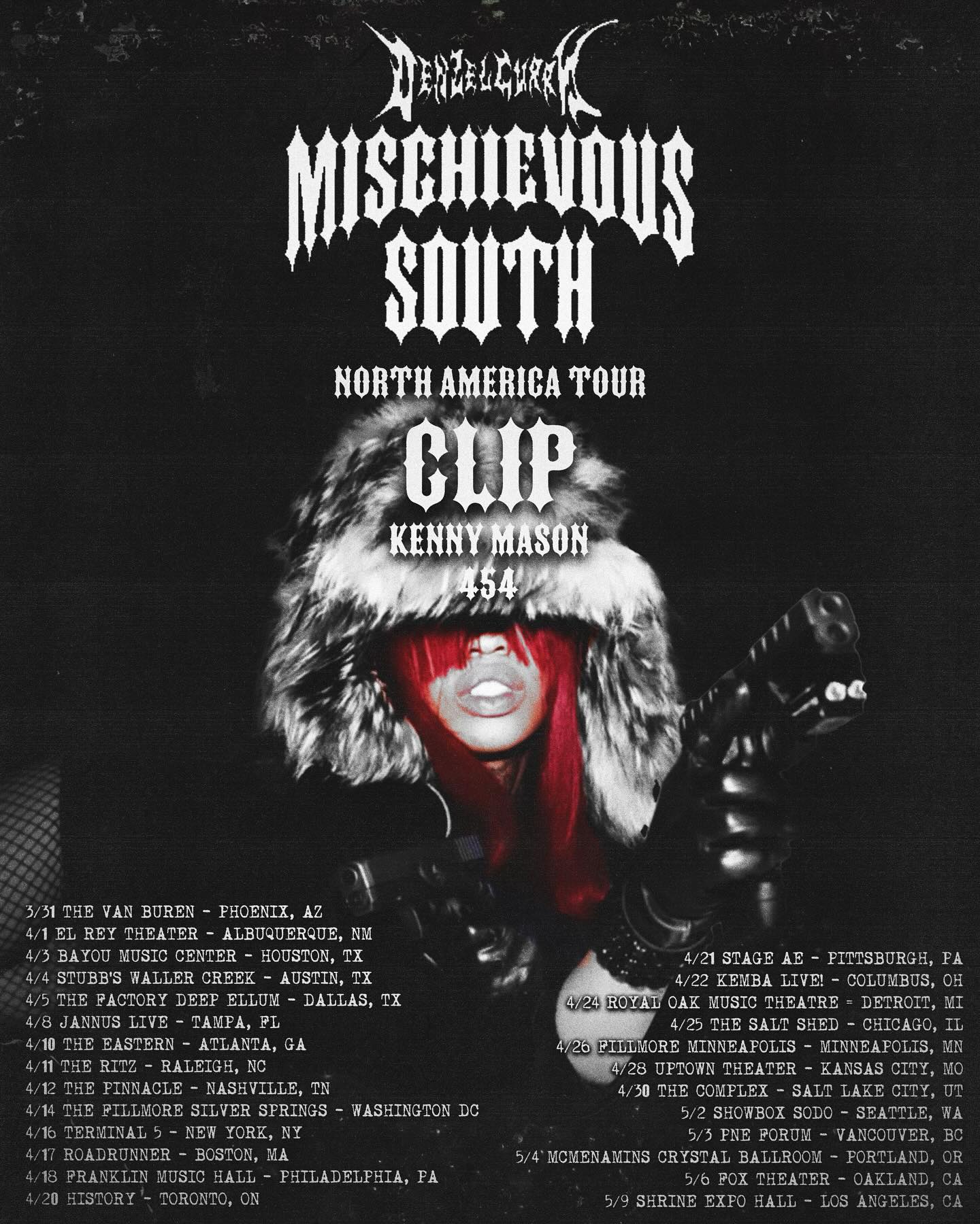 CLIP Mischievous South Tour Poster 